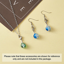 Подвески из расписного хрустального стекла для запекания HJEW-TA0001-03P