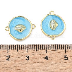 Ozean Messing Emaille Verbindungsanhänger&nbsp;KK-C251-05G-02D