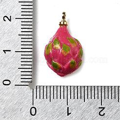 Латунные подвески из акрила&nbsp;OACR-R006-04G-05