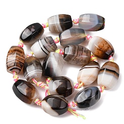 Натуральные полосатые агатовые бусы&nbsp;G-F825-D01-01