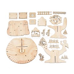 Diy estilo navideño pintura a mano 3d kit de montaje de manualidades de patio&nbsp;DIY-N004-01