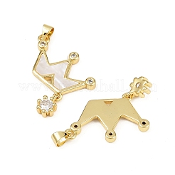 Латунные микро проложить кубического циркония подвески&nbsp;KK-S526-37G