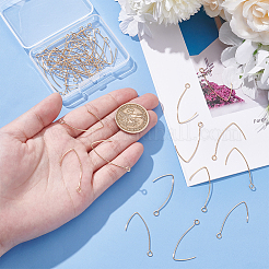 40 шт латунные серьги крючки KK-UN0004-56