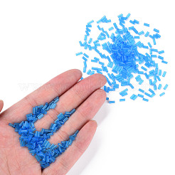 Perles de bugle de verre transparent&nbsp;SEED-N005-001-C10