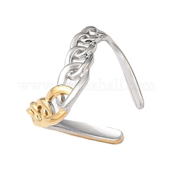 Offene Manschettenringe aus Edelstahl 304&nbsp;RJEW-P192-02A