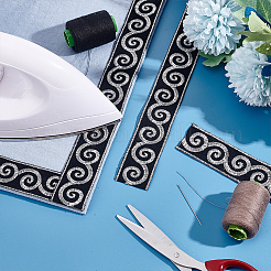 Лента из полиэстера в этническом стиле OCOR-WH0047-56B-01