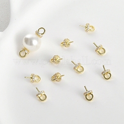 Латунь с дужками из кубического циркония&nbsp;LS-KK-B087-13A-G