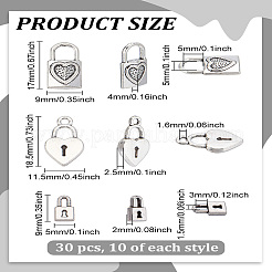 30 шт. 3 стиля подвески из сплава в тибетском стиле&nbsp;TIBEP-LP0001-22