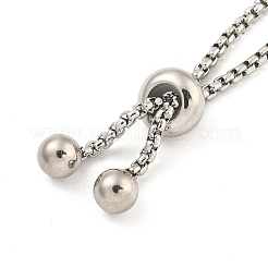 Bracciale scorrevole a catena in acciaio inossidabile 304 regolabile anti-ossidazione&nbsp;MAK-L038-001P-04