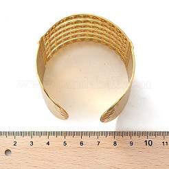 Браслеты-манжеты из нержавеющей стали 304 для женщин&nbsp;BJEW-Z096-06G