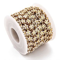 Звено цепи с эмалью из золотой латуни&nbsp;CHC-H103-08H-G