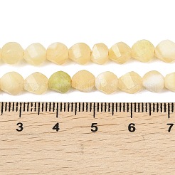 Естественный желтый нефрит бисер нитей&nbsp;G-P611-C34-01