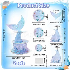 3-ярусная подставка для бумажных тортов AJEW-WH0413-64