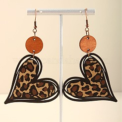 Деревянные болтающийся серьги FS-WGBC9CC-01