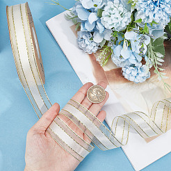 Блестящие ленты из полиэстера и органзы OCOR-WH0047-28