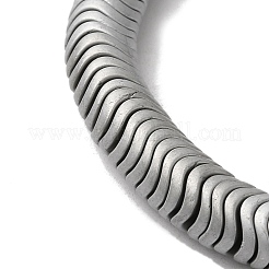 Синтетические немагнитные синтетические гематитовые бусины с гальваническим покрытием G-I364-N01-P01