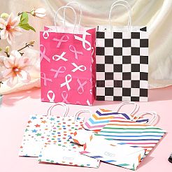 12 шт. 6-цветная бумажная упаковочная сумка-тоут CARB-FS0001-05