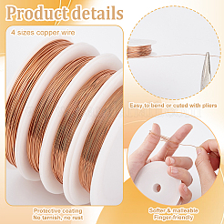 80м 4 размера круглый экологически чистый медный провод CWIR-PH0002-11C