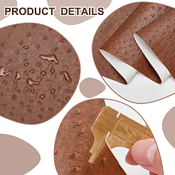 Ткань из искусственной кожи из пвх страуса DIY-WH0028-10A-01