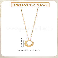 1 шт. минималистичные круглые подвески из нержавеющей стали&nbsp;NJEW-LP0002-83