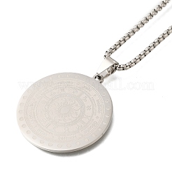 Constellation 201 ожерелье с подвеской в виде солнца из нержавеющей стали&nbsp;NJEW-S003-01P