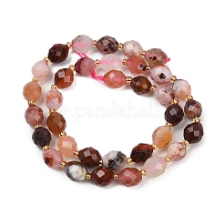 Натуральные вишневые агатовые бусины G-N342-149C