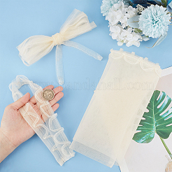 Замена молнии на сетчатом свадебном платье&nbsp;DIY-WH0496-06B