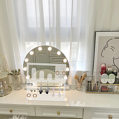 Прозрачные акриловые стойки для серег&nbsp;EDIS-WH0016-017A