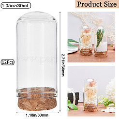 Купол из прозрачного стекла&nbsp;AJEW-CP0005-90C