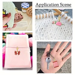 12 шт. 12 стиля подвески в форме сердца ко Дню святого Валентина из сплава и эмали&nbsp;HJEW-FS00078-01