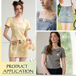 100 шт. 5 аксессуара для украшения из полиэстера DIY-BC0015-11