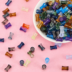 300шт прозрачные акриловые бусины чернильный эффект градиента ветра&nbsp;OACR-SP0001-64