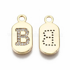 Латунные микропаве прозрачные подвески с фианитом KK-S360-052B-NF