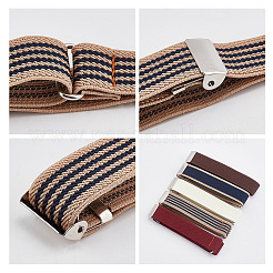 Ahademaker 5 комплект 5 цвета унисекс полиэстер эластичные регулируемые повязки BJEW-GA0001-07