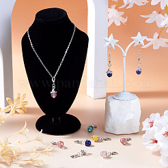 42шт 7 стильных подвесных украшения из драгоценных камней&nbsp;HJEW-TA0001-20