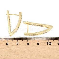 Латунные серьги обруча&nbsp;EJEW-D348-02G