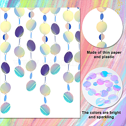 Переливающаяся гирлянда из точек из пвх с блестками HJEW-WH0036-37