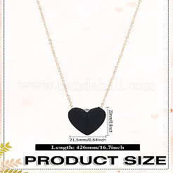 1 шт. ожерелье из сплава с цепочкой и кулоном&nbsp;NJEW-LP0007-03C