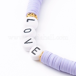 Мобильные ремешки из полимерной глины хейши из бисера HJEW-JM00464-05