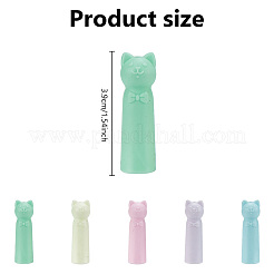 20шт 5-х цветные силиконовые колпачки для карандашей AJEW-DR0001-21