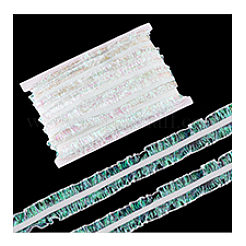 20 м нейлоновая эластичная плиссированная кружевная лента&nbsp;OCOR-WH0070-258B-03