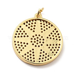 Латунные микро проложить кубического циркония подвески KK-E015-20G