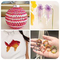 100 г прозрачные стеклянные круглые бусины&nbsp;SEED-TA0001-44A