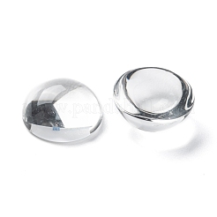 Прозрачный полукруглый стеклянные кабошоны&nbsp;GGLA-R027-16mm