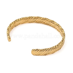 Ионное покрытие (ip) 304 нержавеющая сталь манжеты браслеты для женщин BJEW-D048-07G