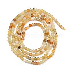 Cuentas de jade Xiuyan naturales hebras&nbsp;GG-CBA0389-A01-2mm