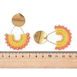 3 Paar Ohrstecker-Sets aus Edelstahl 304 in 3 Farben für Damen&nbsp;EJEW-MZ00755