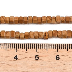 Натуральный желтый дерево кружева камень бусины пряди&nbsp;G-G345-C13-2x4mm