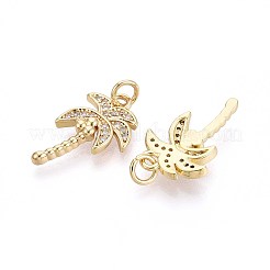Латунные микро проложить кубического циркония подвески&nbsp;KK-T071-126G