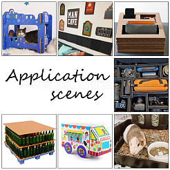 Прокладки из пластикового гофрированного листа DIY-WH0622-128D-02